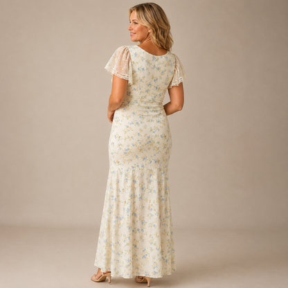 Lentine Maxi Jurk — Bloemenprint & Romantische Elegantie