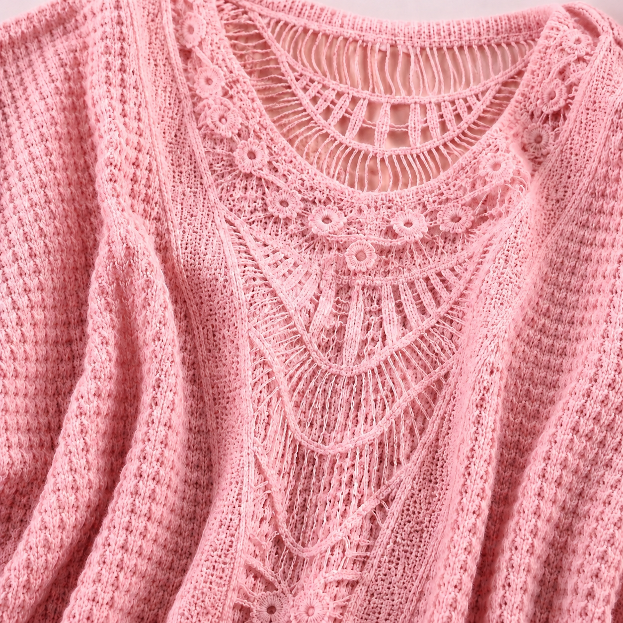 Isabeau Kant Top — Luchtige Elegantie & Verfijnde Details