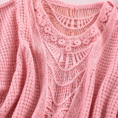 Isabeau Kant Top — Luchtige Elegantie & Verfijnde Details