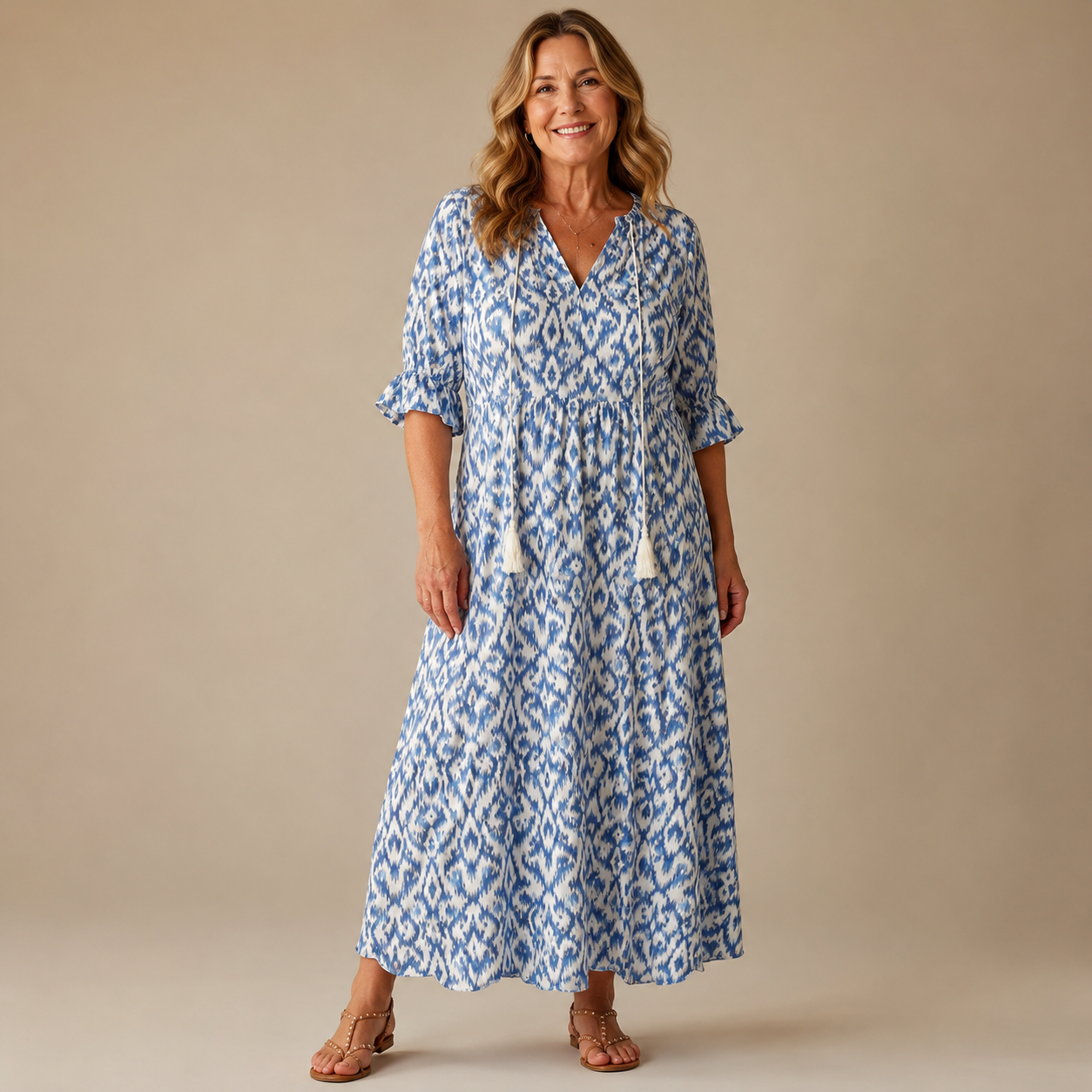 Margaux Flow Jurk — Bloemenprint & Zachte Vrouwelijkheid