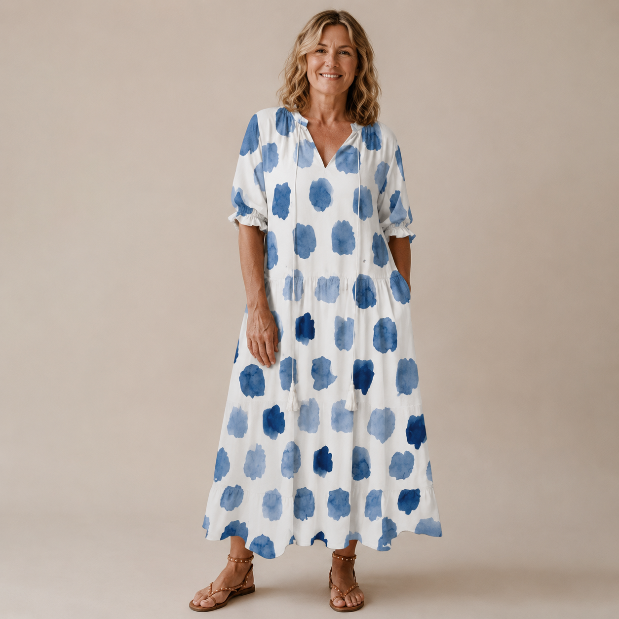 Margaux Flow Jurk — Bloemenprint & Zachte Vrouwelijkheid