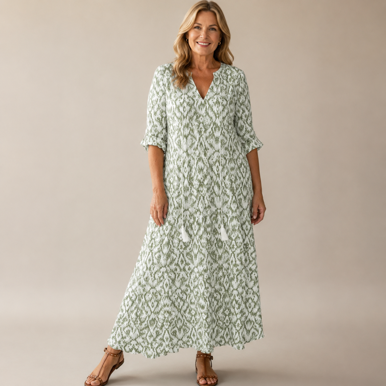 Margaux Flow Jurk — Bloemenprint & Zachte Vrouwelijkheid