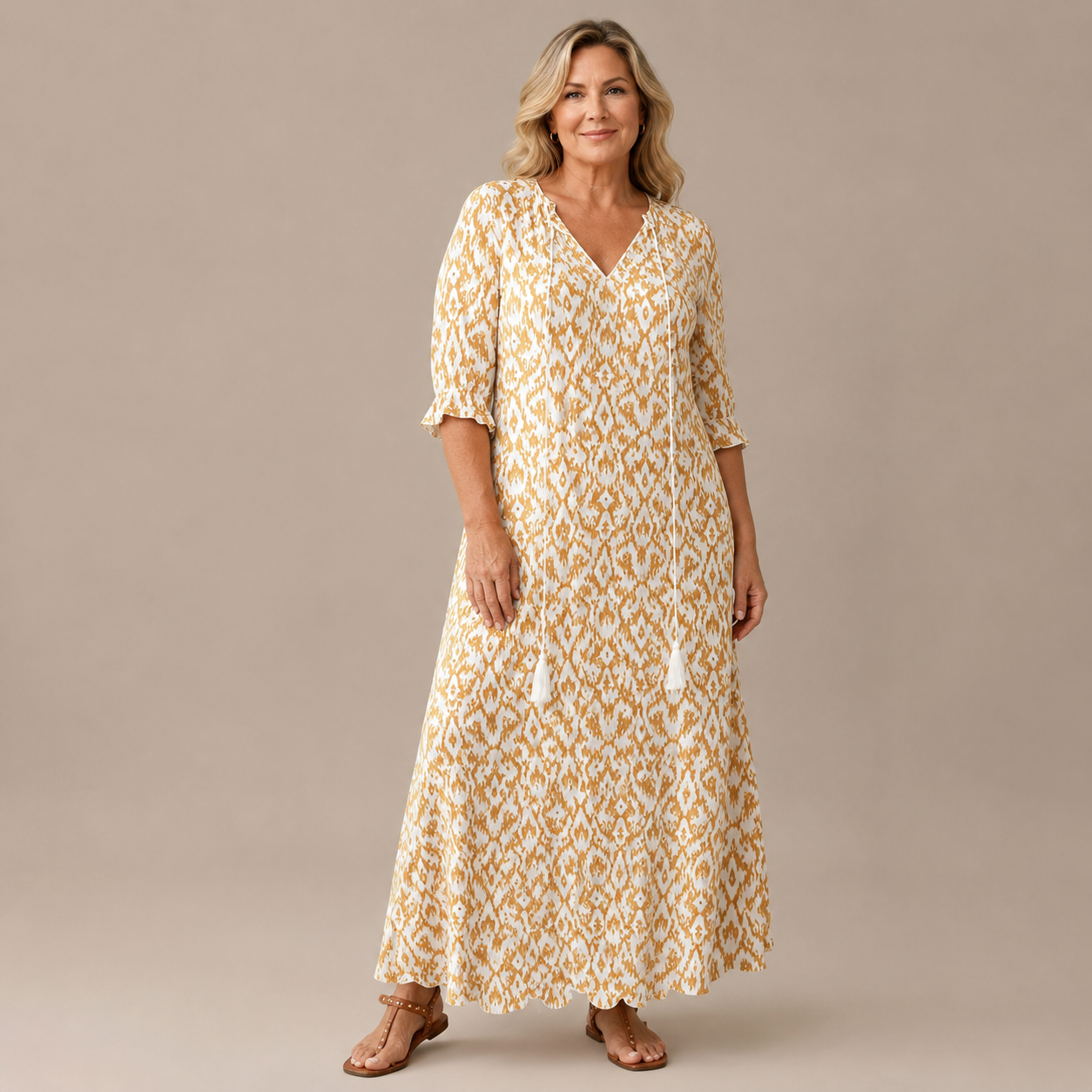 Margaux Flow Jurk — Bloemenprint & Zachte Vrouwelijkheid