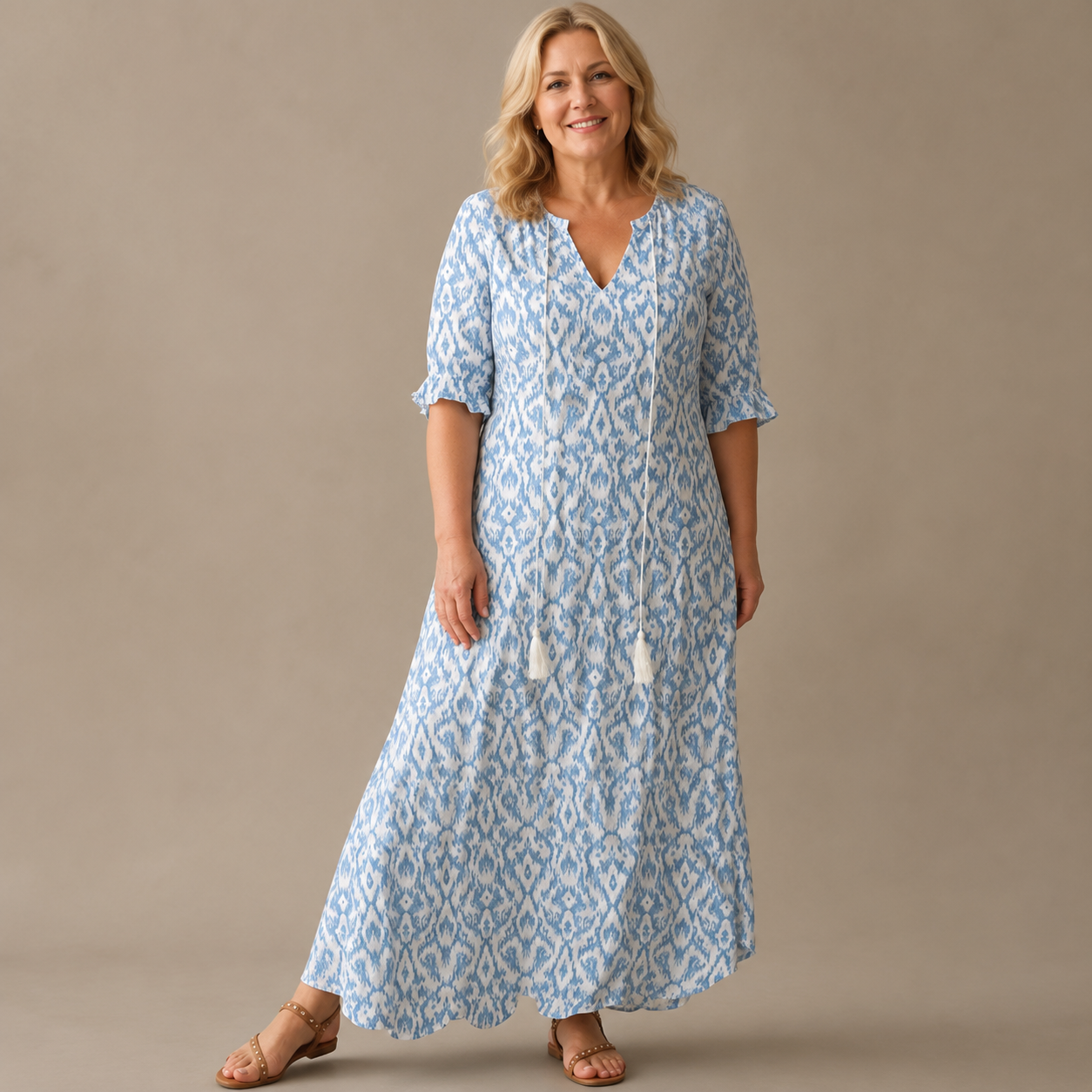 Margaux Flow Jurk — Bloemenprint & Zachte Vrouwelijkheid