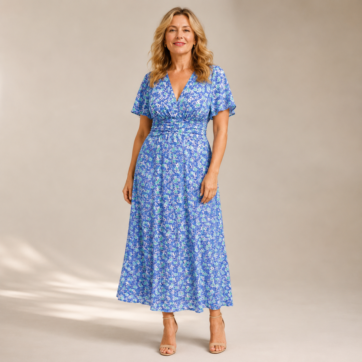 Soleil Maxi Jurk — Bloemenprint & Zomerse Elegantie