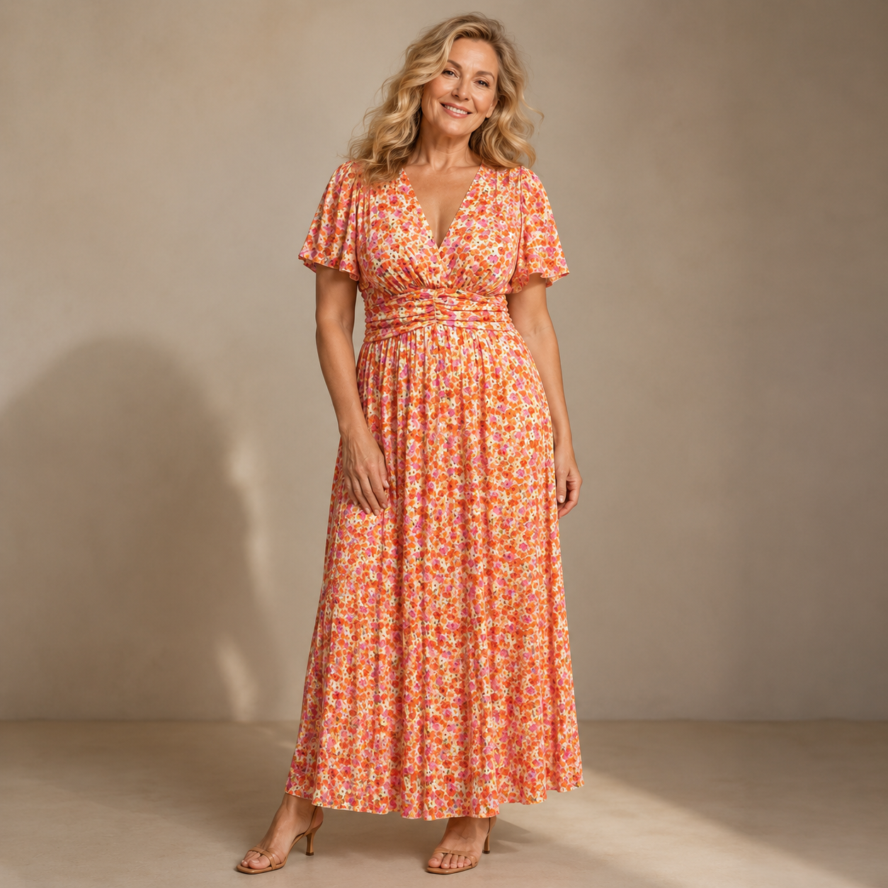 Soleil Maxi Jurk — Bloemenprint & Zomerse Elegantie