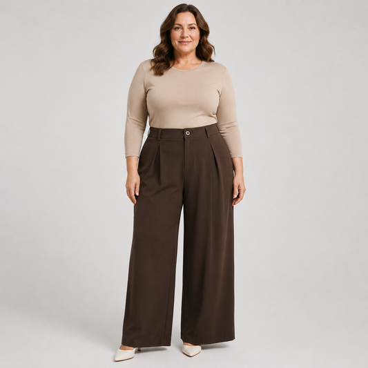 Soline Elegance Broek | Wijde pijpen voor een stijlvolle uitstraling