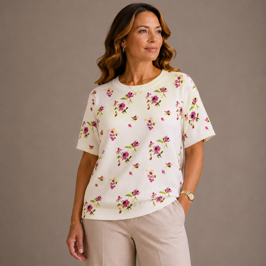 Fleurine Bloom Top | Vrolijke Bloemenprint
