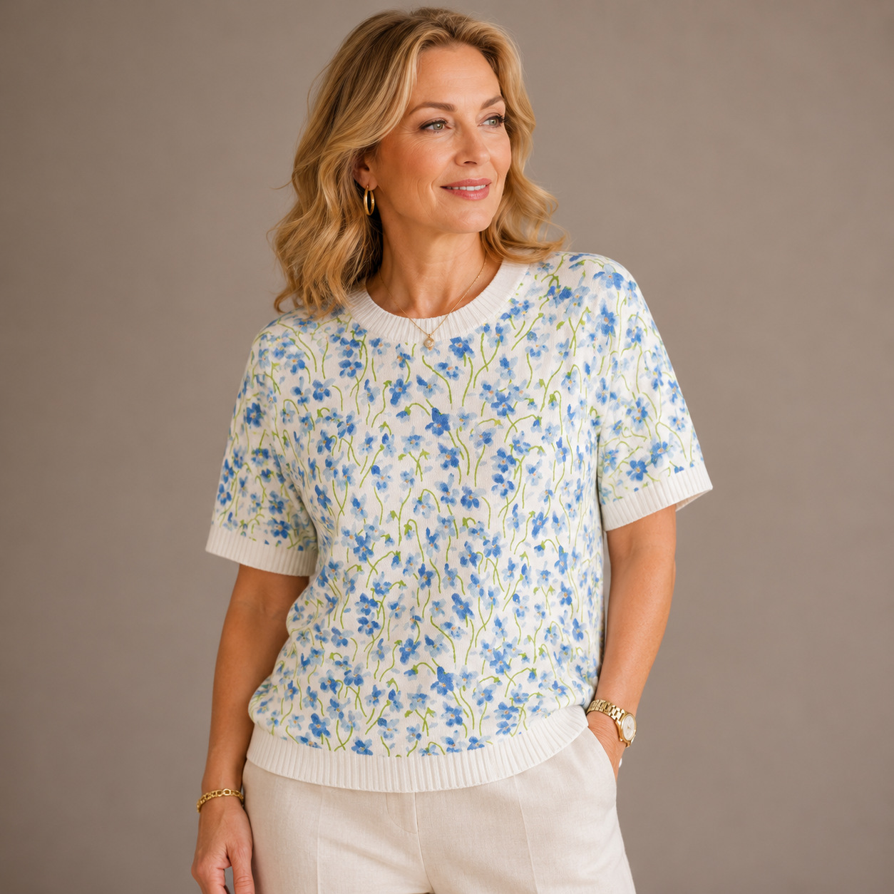 Fleurine Bloom Top | Vrolijke Bloemenprint