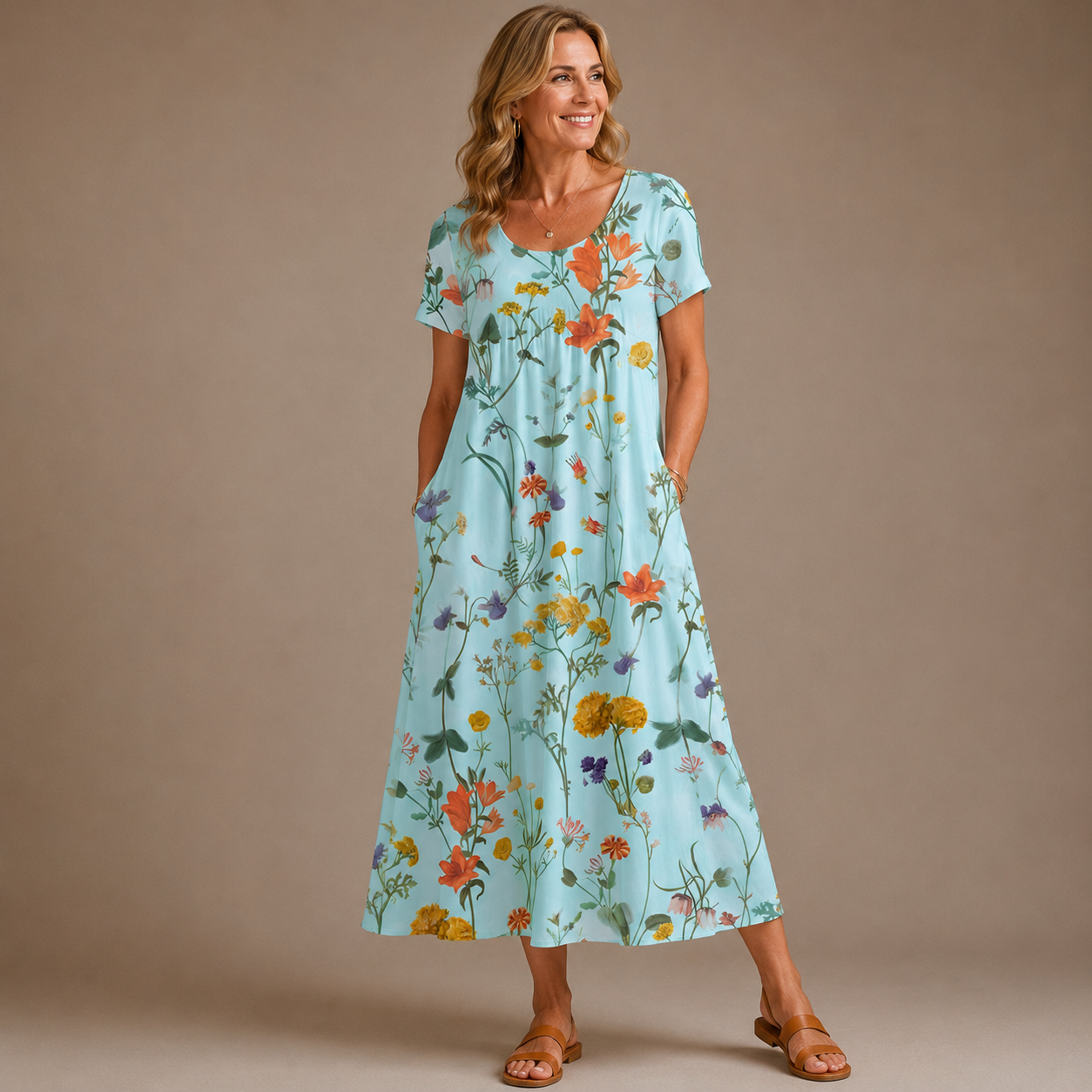 Lina Bloemenjurk - Luchtige jurk met bloemenprint