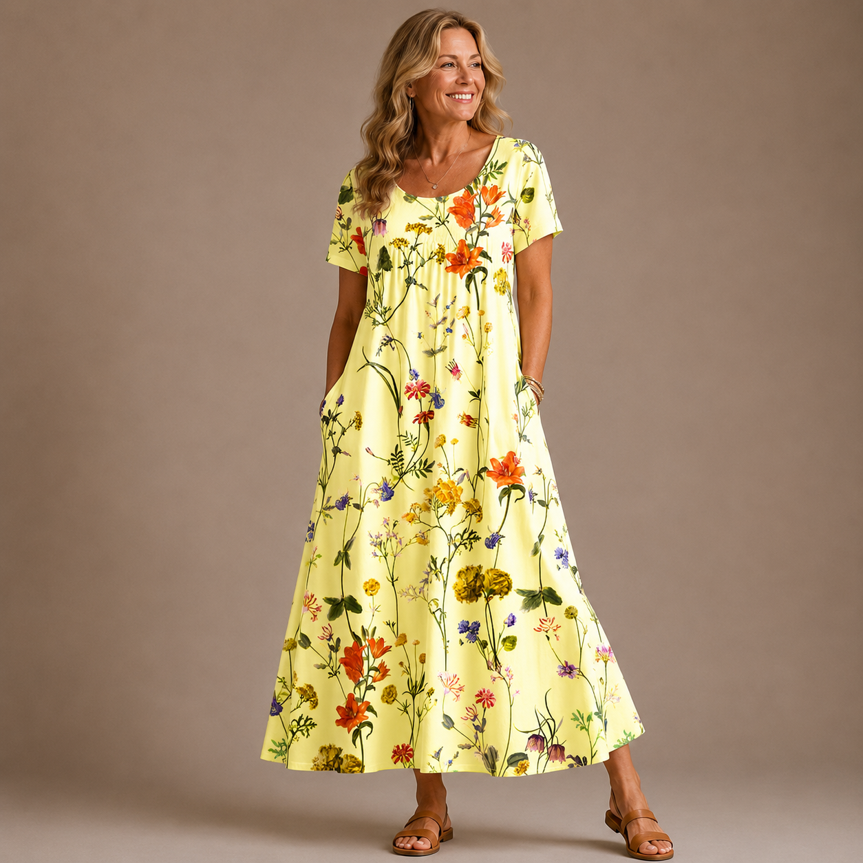 Lina Bloemenjurk - Luchtige jurk met bloemenprint
