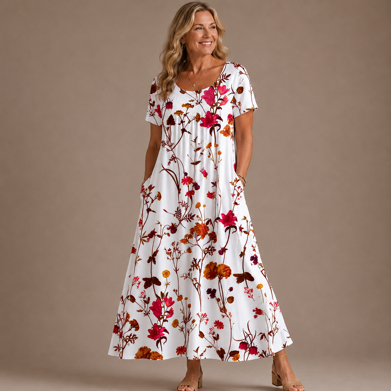 Lina Bloemenjurk - Luchtige jurk met bloemenprint