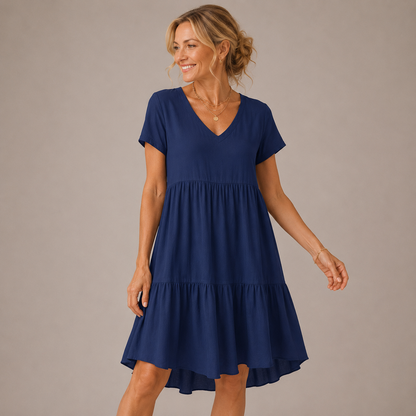 Eloria Flow Dress | Luchtig comfort dat mooi valt