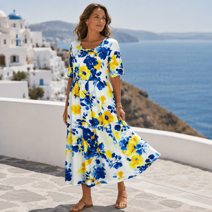 Celestine Bloom Dress | Licht, kleurrijk en gemaakt voor zonnige dagen