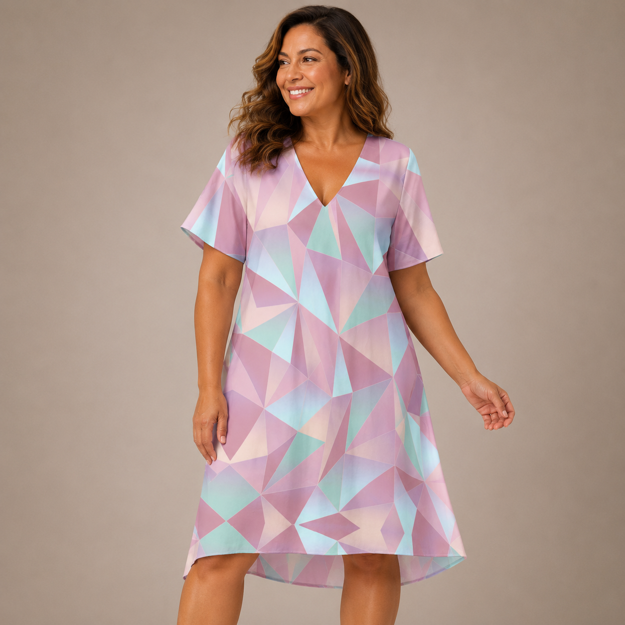 Solenne Art Dress | Comfort met een creatieve uitstraling