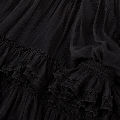 Valerie Noir Dress | Elegantie die moeiteloos draagt