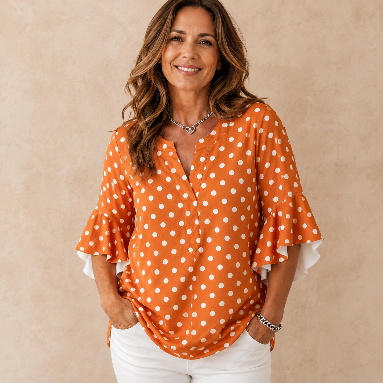 Eveline Dot Blouse | Luchtige elegantie voor elke dag