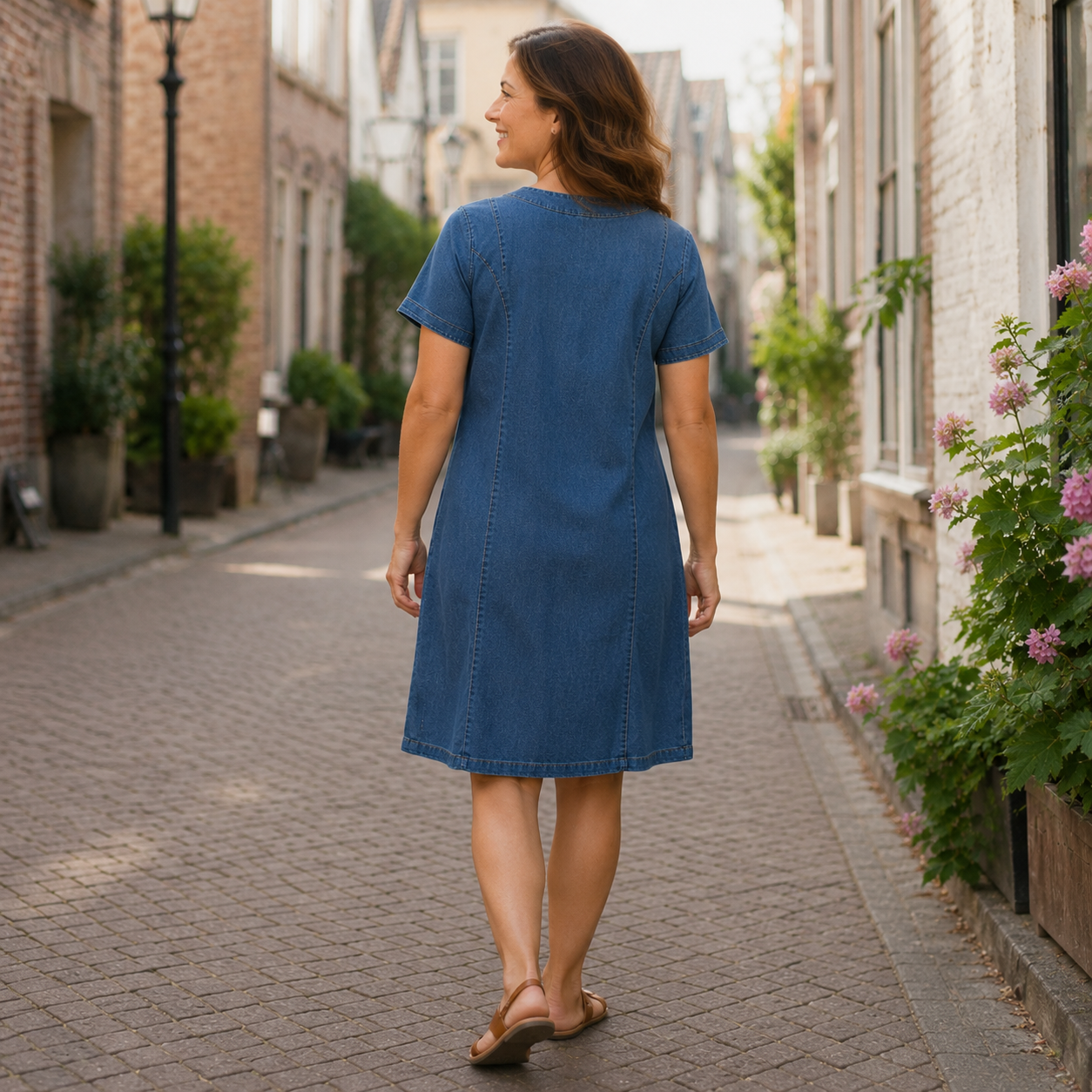 Maréva Denim Dress | Comfortabele look die mooi valt