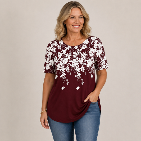 Rosavelle Bloom Top | Luchtig comfort met een vrouwelijke uitstraling