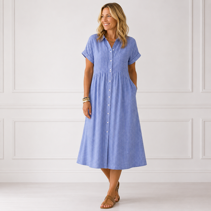 Soléa Stripe Dress | Luchtig comfort voor zonnige dagen