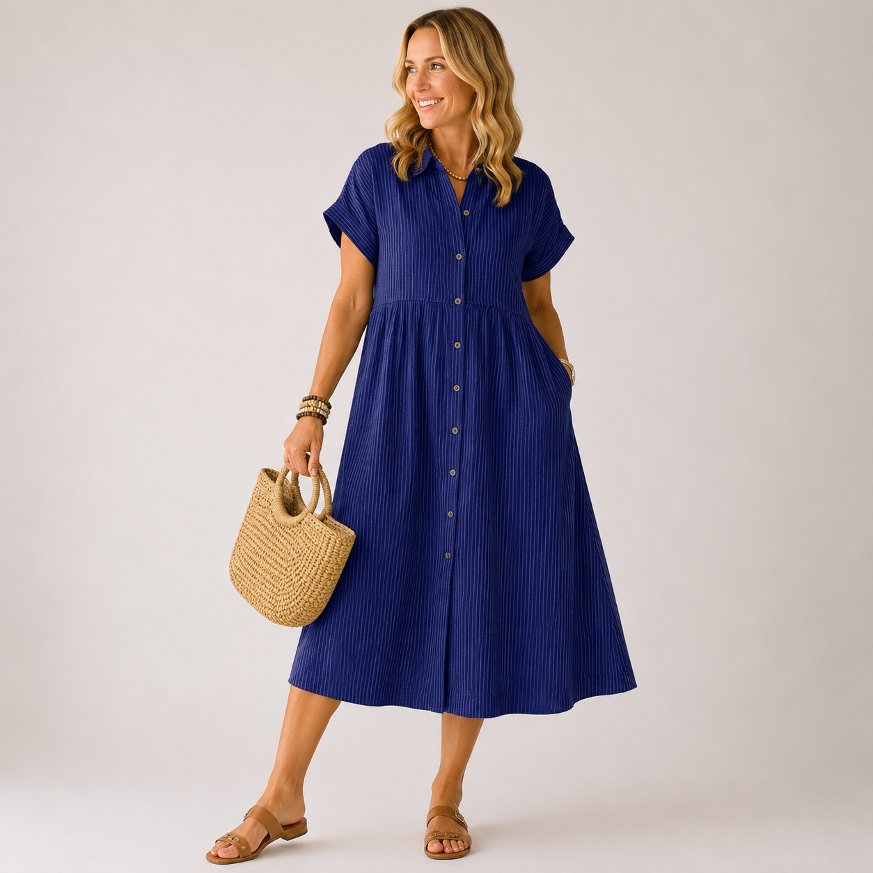 Soléa Stripe Dress | Luchtig comfort voor zonnige dagen