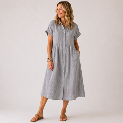 Soléa Stripe Dress | Luchtig comfort voor zonnige dagen