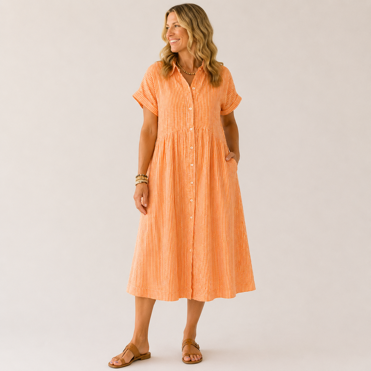 Soléa Stripe Dress | Luchtig comfort voor zonnige dagen