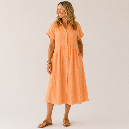 Soléa Stripe Dress | Luchtig comfort voor zonnige dagen