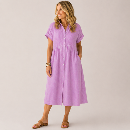 Soléa Stripe Dress | Luchtig comfort voor zonnige dagen