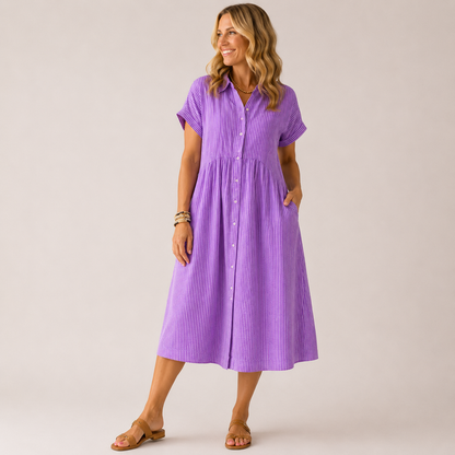 Soléa Stripe Dress | Luchtig comfort voor zonnige dagen