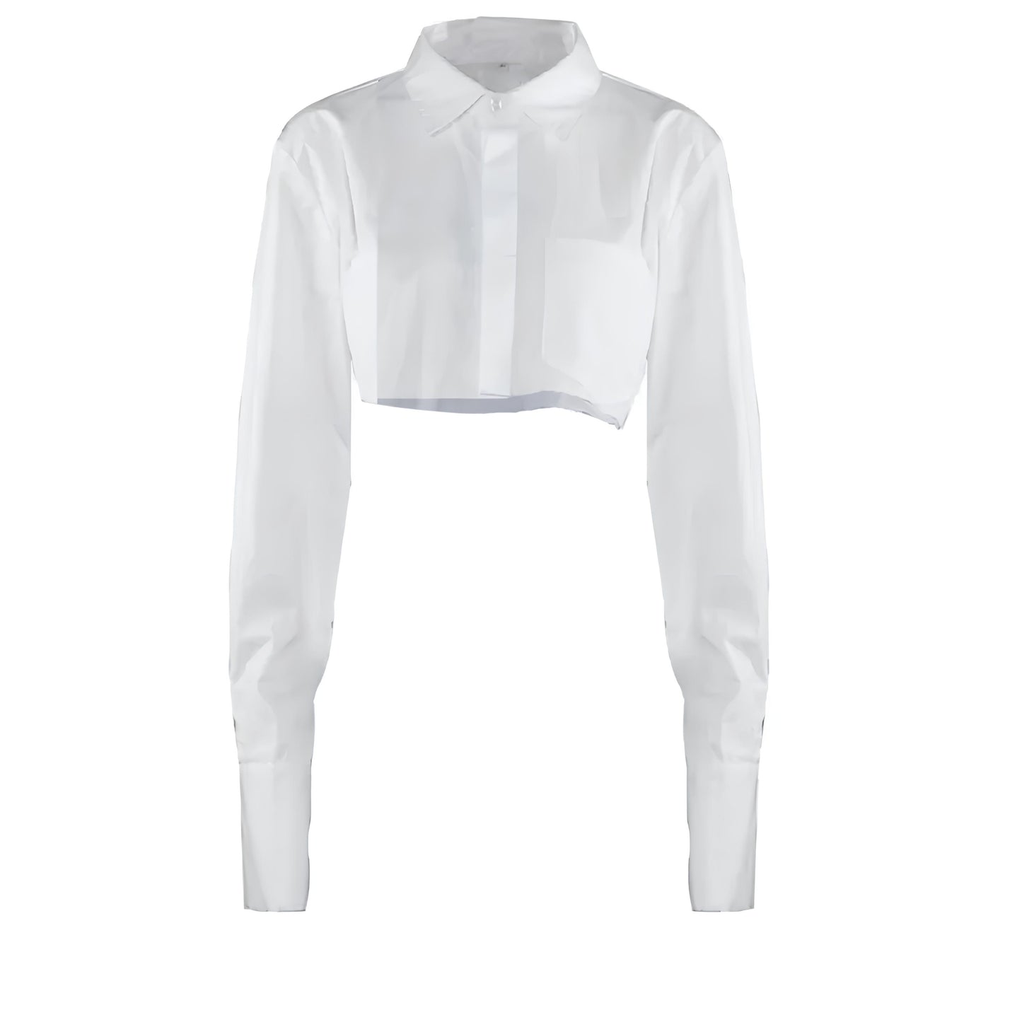 Noé Blouse - Kort, stijlvol, editorial vibe.