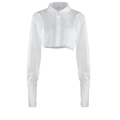 Noé Blouse - Kort, stijlvol, editorial vibe.