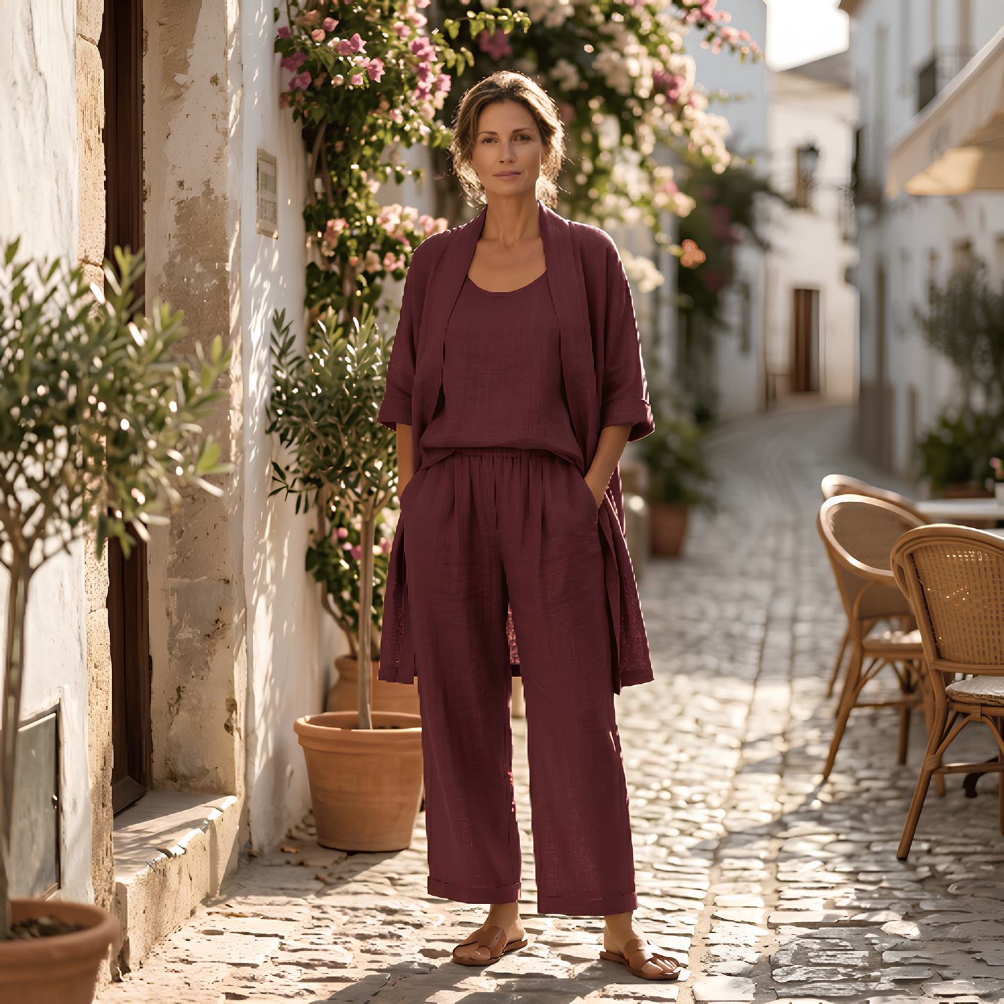 Novira Flow Set - 2-delige set die elegant valt