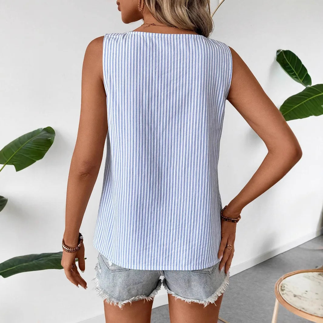 Mirel Stripe Top - Luchtige streeptop