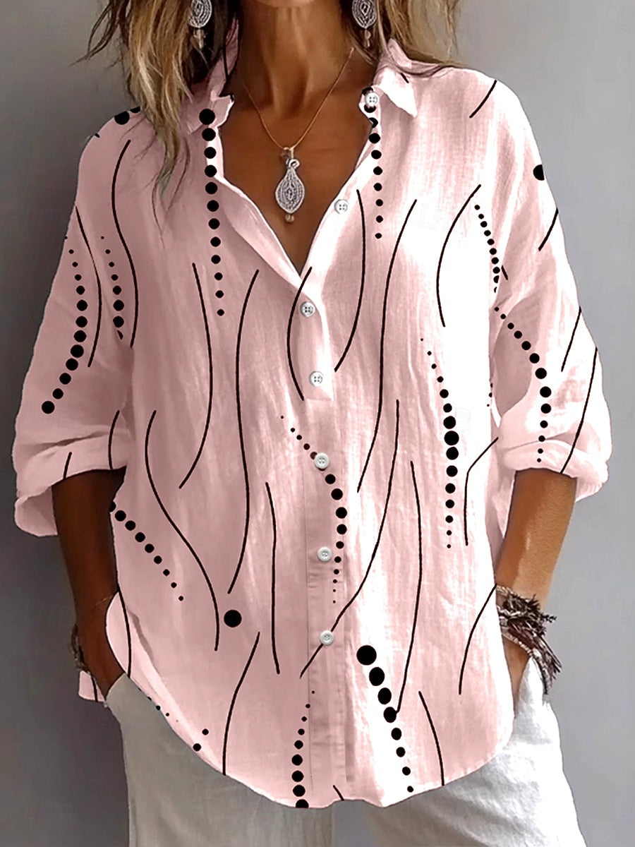 Liselot Artistieke Blouse — Grafisch & Luchtig