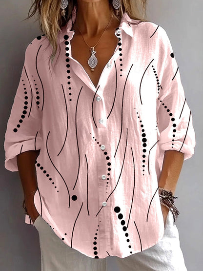 Liselot Artistieke Blouse — Grafisch & Luchtig