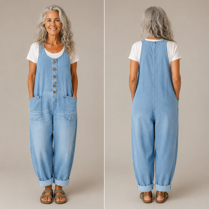 Lova Denim Jumpsuit - tekent niet af