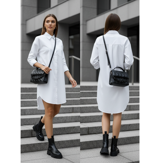Monroe Shirt Dress - Valt los, oogt krachtig