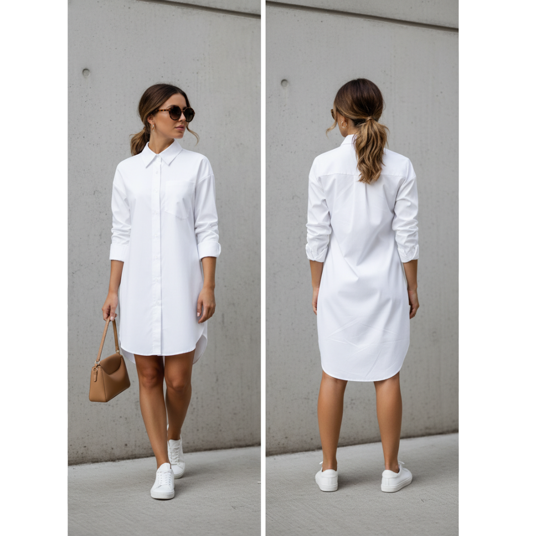 Monroe Shirt Dress - Valt los, oogt krachtig
