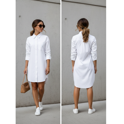 Monroe Shirt Dress - Valt los, oogt krachtig