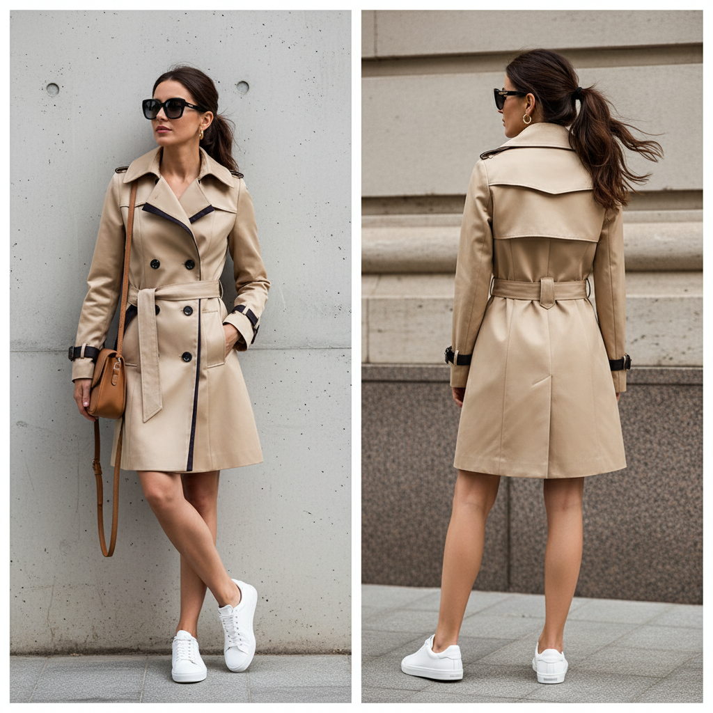 Elara Trenchcoat - Elegant, tijdloos, vrouwelijk