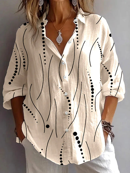 Liselot Artistieke Blouse — Grafisch & Luchtig